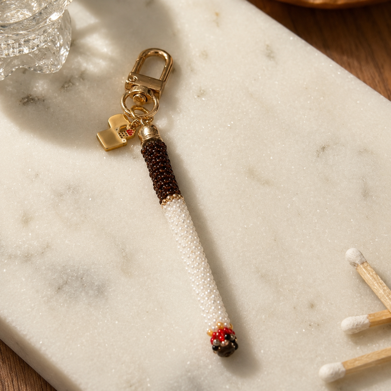 large cig with lighter charm