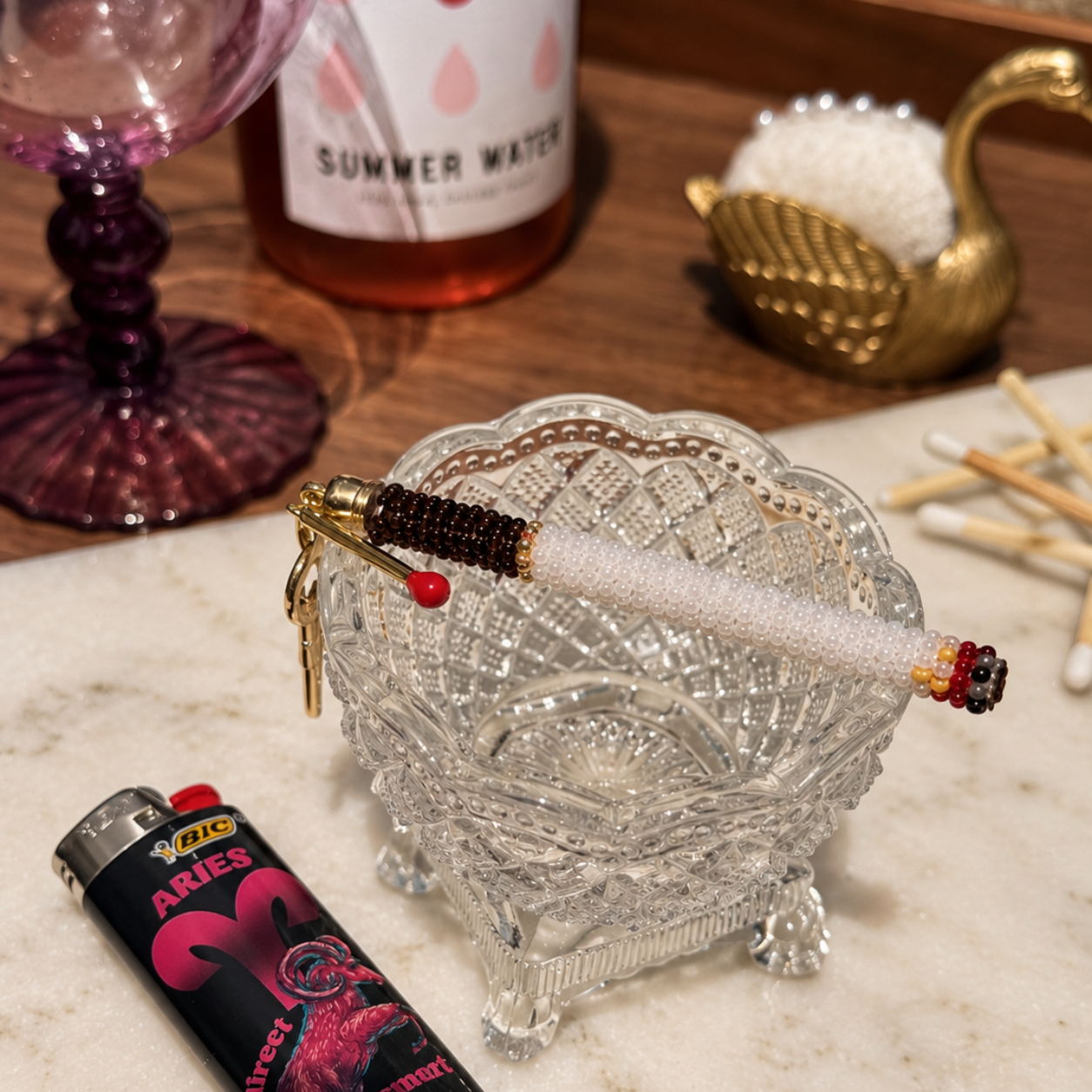 large cig with match charm